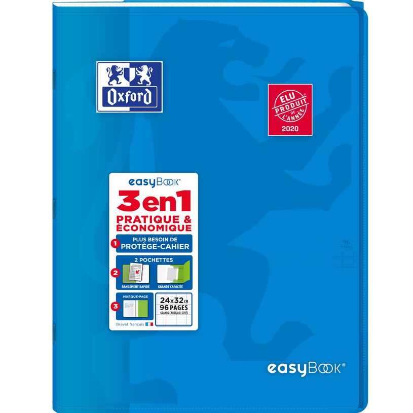 3020120156460-Oxford Easybook - Lot de 5 cahiers polypro 24 x 32 cm - 96 pages - grands carreaux (Seyes)-P_400001341_2-1