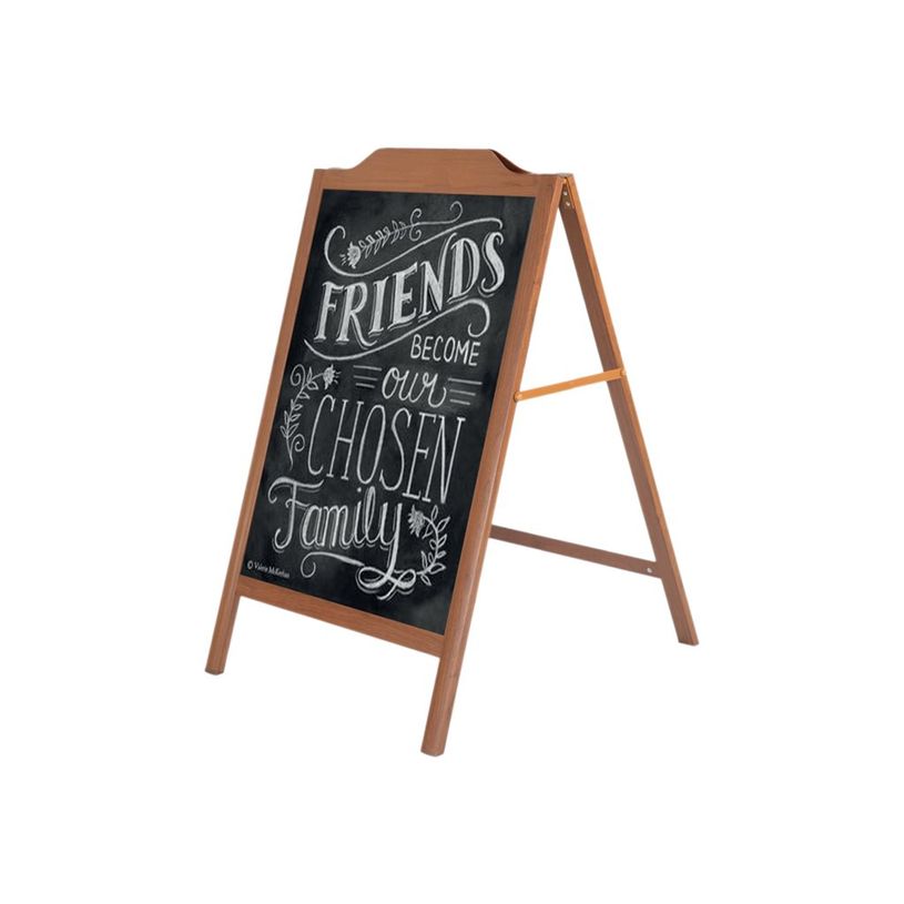 3660412028022-INOVSHOP - Chevalet de sol bois fond ardoise - 60 x 80 cm - double face-P_400001387_1-0