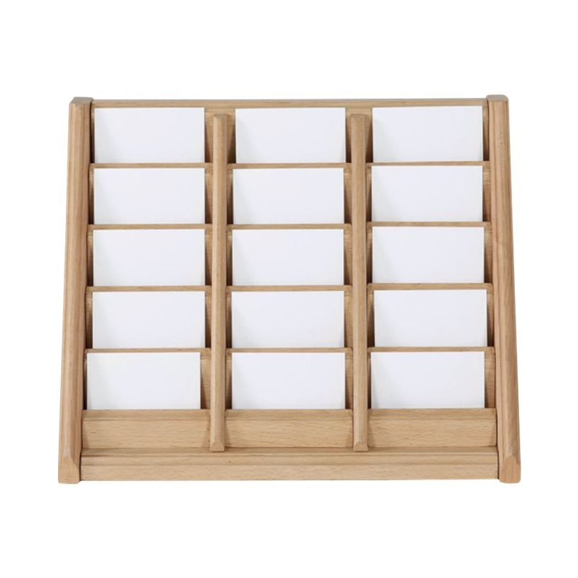 3660412028244-INOVSHOP - Présentoir de carte de visites mural - 3 x 5 compartiments - bois foncé-P_400001409_1-0