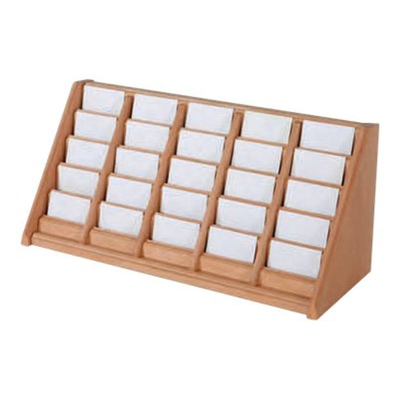 3660412028251-INOVSHOP - Présentoir de comptoir pour cartes de visite - bois naturel-P_400001410_1-0