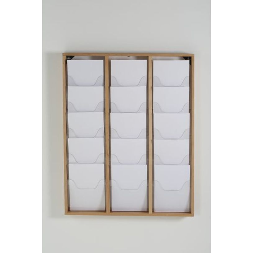 3660412028329-INOVSHOP - Présentoir de journaux mural - 3 x 5 compartiments A4 - bois naturel-P_400001417_2-1