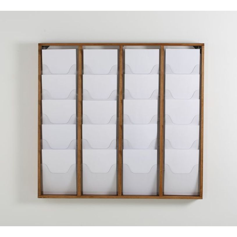 3660412028374-INOVSHOP - Présentoir de journaux mural - 4 x 5 compartiments A4 - bois foncé-P_400001422_1-0