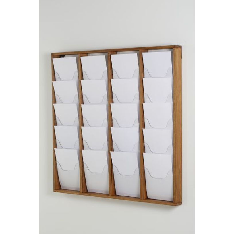 3660412028374-INOVSHOP - Présentoir de journaux mural - 4 x 5 compartiments A4 - bois foncé-P_400001422_2-1