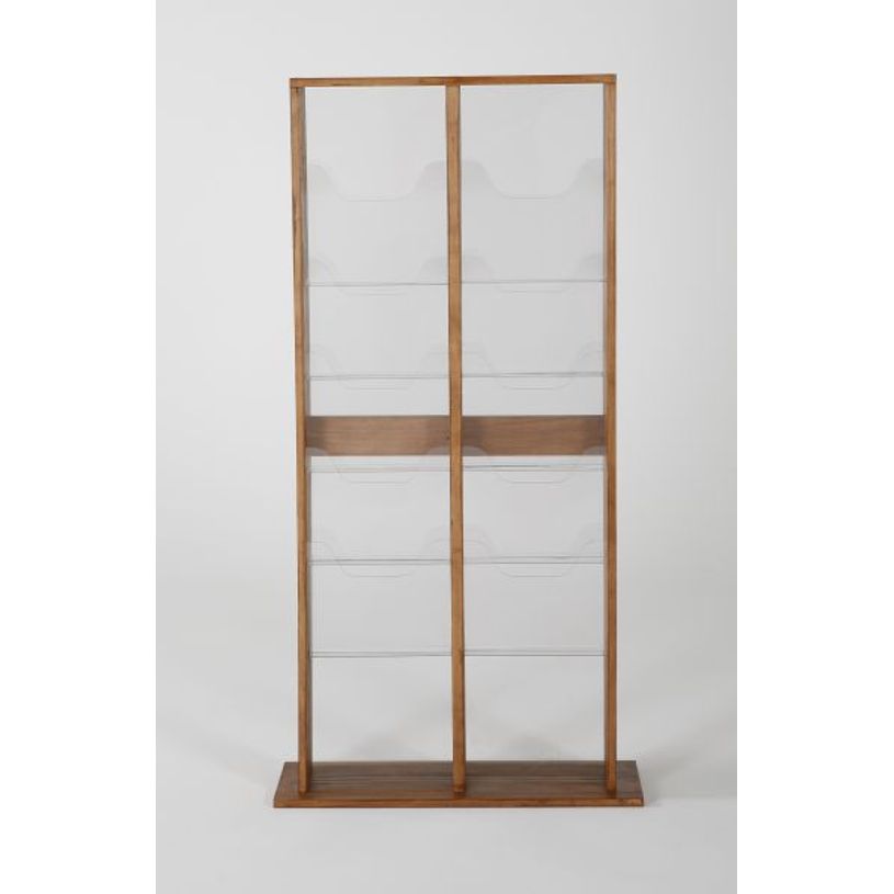3660412028398-INOVSHOP - Présentoir de journaux de sol - 2 x 5 compartiments A4 - bois naturel-P_400001424_1-0
