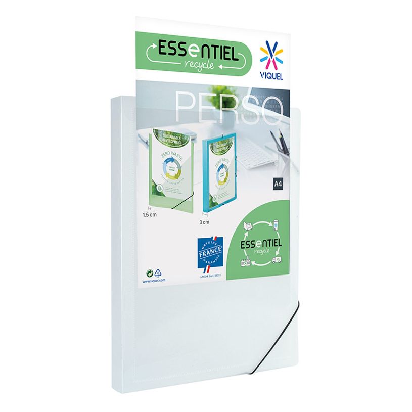 0404000016069-Viquel - Boîte de classement plastique personnalisable - dos 30 mm - blanc-P_400001606_1-0