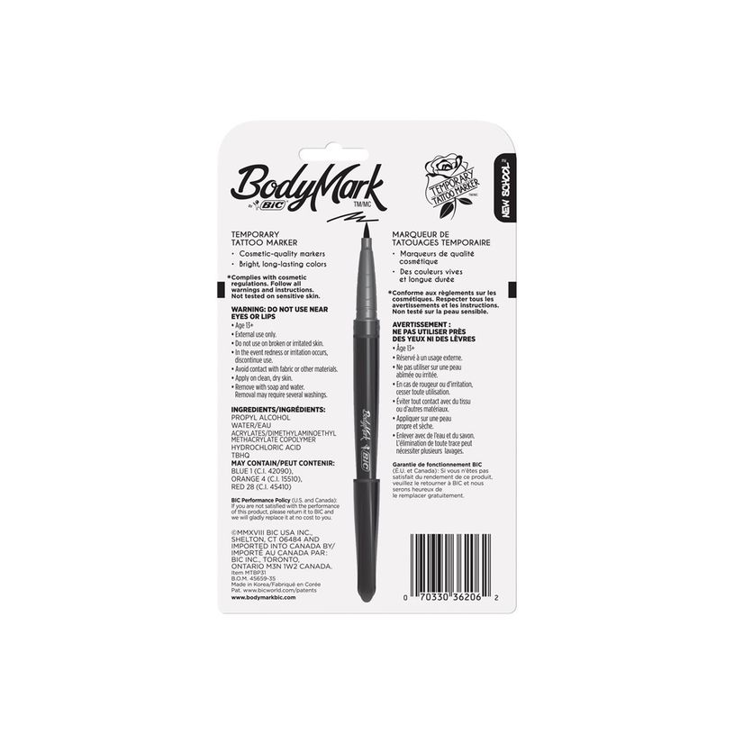 3086123570955-BIC BodyMark New School - 3 marqueurs tatoo + 2 pochoirs - couleurs assorties-P_400001631_10-6