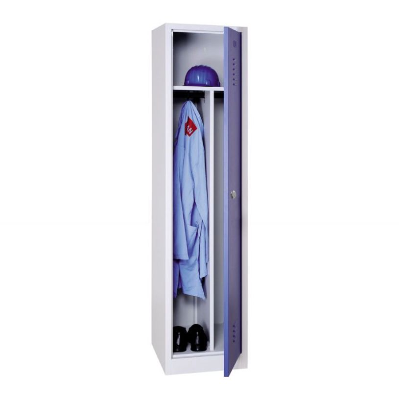 3700339889044-Vestiaire industrie salissante monobloc 1 colonne - H180 x L40 x P50 cm - gris/bleu-P_400001638_2-1
