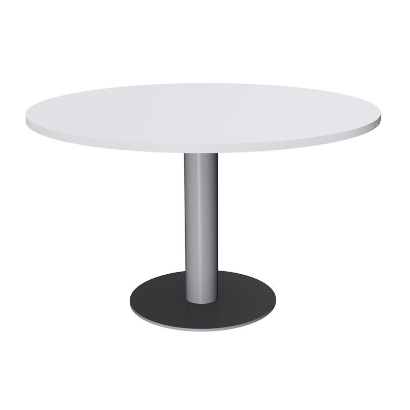 3253310171251-Table de réunion ronde - diam 100 cm - pieds tulipe alu - plateau blanc perle-P_400001652_2-0