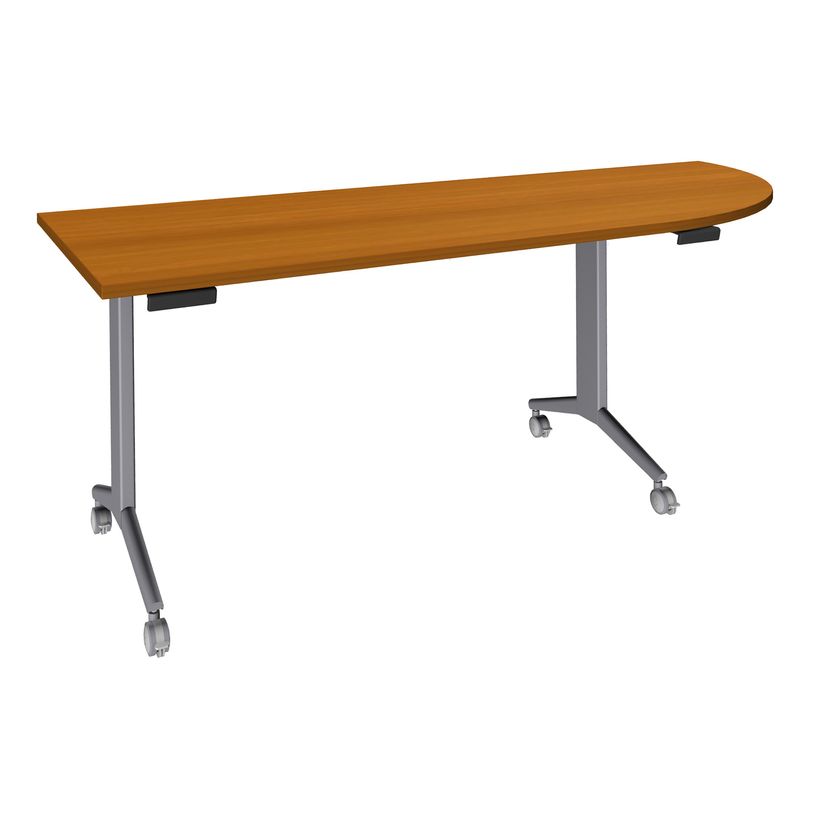 3253310171626-Table de réunion abattantes angle à droite - L200 x P80 cm - pied alu - plateau imitatio-P_400001683_1-0