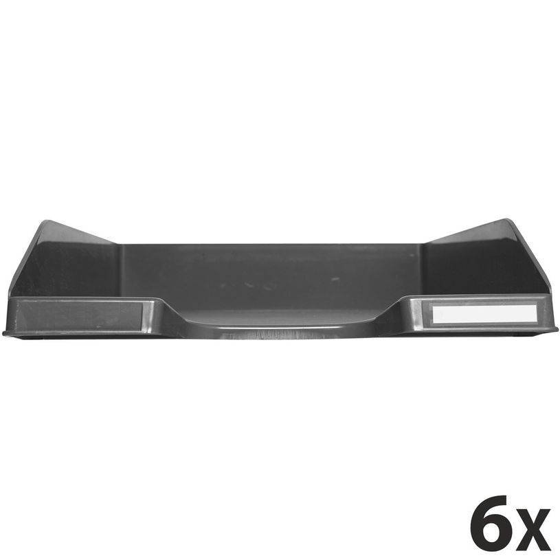 9002493014770-Exacompta COMBO Glossy - 6 Corbeilles à courrier gris anthracite-P_400001702_1-0