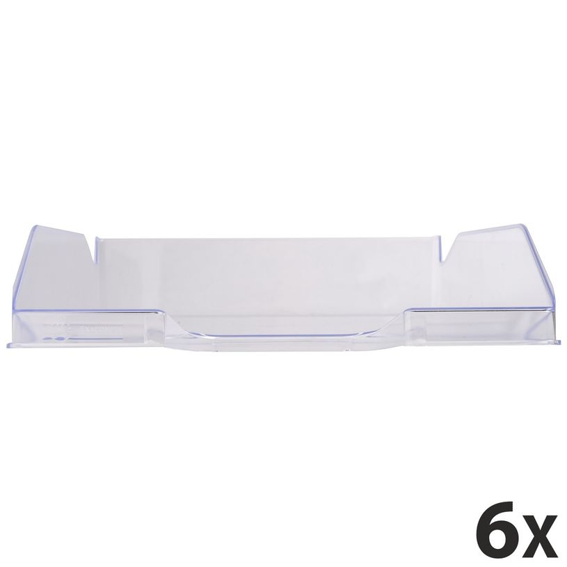 9002493014558-Exacompta COMBO Glossy - 6 Corbeilles à courrier cristal-P_400001709_1-0