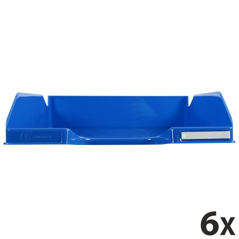 9002493110892-Exacompta COMBO Glossy - 6 Corbeilles à courrier bleu glacé-P_400001719_1-0