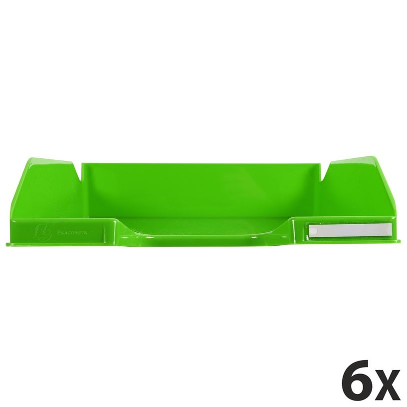 9002493110939-Exacompta COMBO Glossy - 6 Corbeilles à courrier vert pomme-P_400001724_1-0