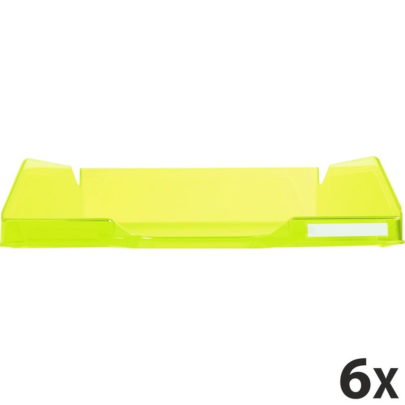 9002493014923-Exacompta COMBO Glossy - 6 Corbeilles à courrier vert pomme translucide-P_400001725_1-0