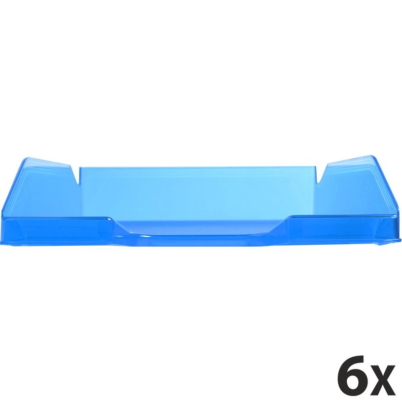 9002493013087-Exacompta COMBO - 6 Corbeilles à courrier turquoise glacé translucide-P_400001726_1-0