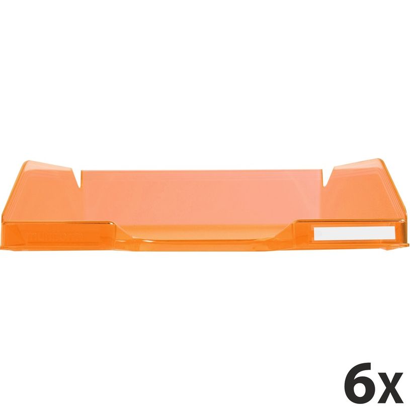 9002493013117-Exacompta COMBO - 6 Corbeilles à courrier orange translucide-P_400001728_1-0