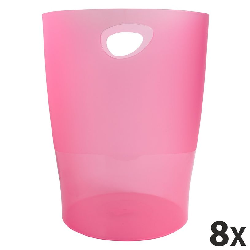 9002493032156-Exacompta Ecobin - 8 Corbeilles à papier 15L - rouge carmin-P_400001783_2-1
