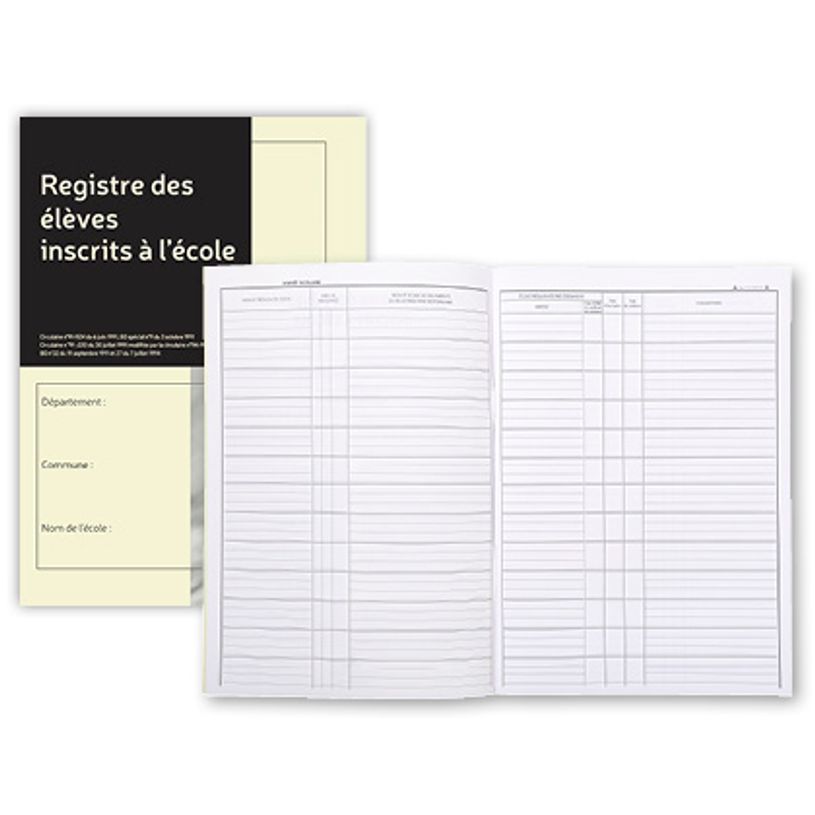 3370442539312-Exacompta - 20 Registres des élèves inscrits à l'école  - 5 fiches annuelles - A4-P_400001790_1-0