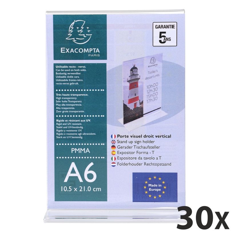 9002493104303-Exacompta - 30 Porte-visuels droit - A6 vertical-P_400001817_1-0