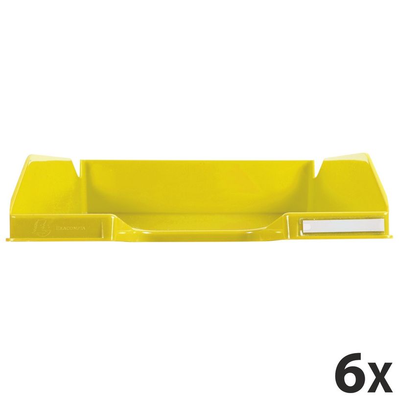 9002493110953-Exacompta COMBO Glossy - 6 Corbeilles à courrier jaune-P_400001822_1-0
