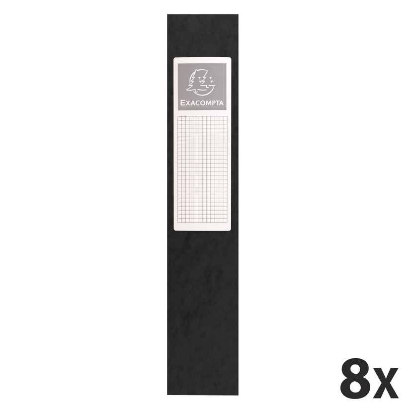 3130632506018-Exacompta Exabox - 8 Boîtes de classement en carte lustrée - dos 60 mm - noir-P_400001839_1-0