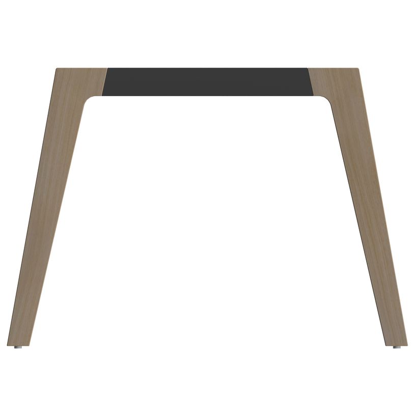 3253310171787-Bureau WOODY Manager - L180 x P100 x H72,5 cm - pieds chêne traverse carbone - plateau carbone-P_400001885_2-1