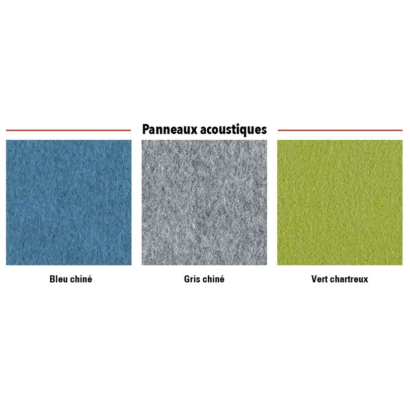 3253310170070-Banquette acoustique IN'TEAM - L170 x H 150 x P170 cm - 3 places - structure chêne gris et car-P_400001903_2-1