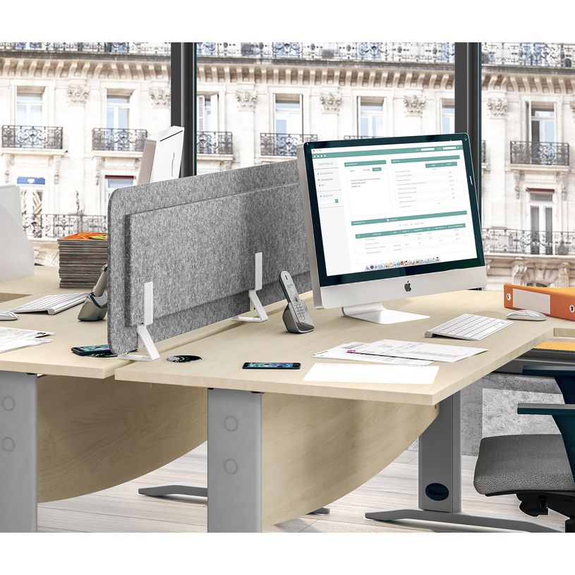 3253310169593-Écran de séparation acoustique pour bureau (sans support de fixation) - L80 x H43 cm - g-P_400001910_1-0