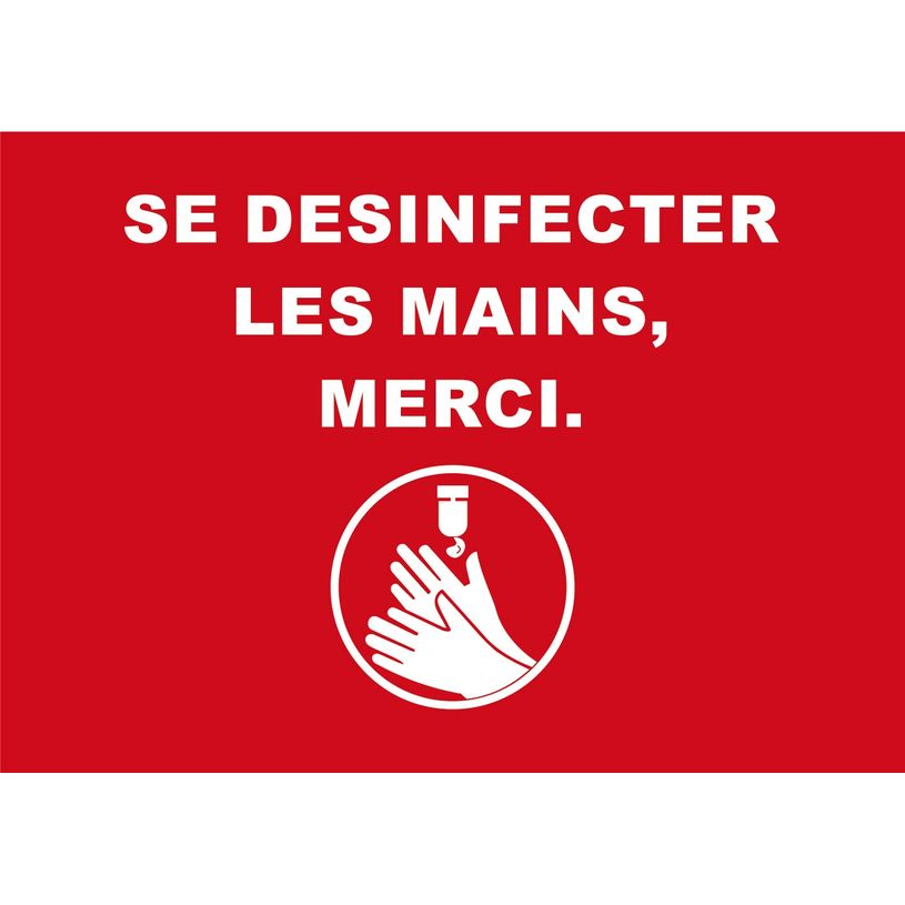 0404000019961-Novus Dahle - Tapis de distanciation sociale - désinfection mains-  85x120 - rouge-P_400001996_1-0