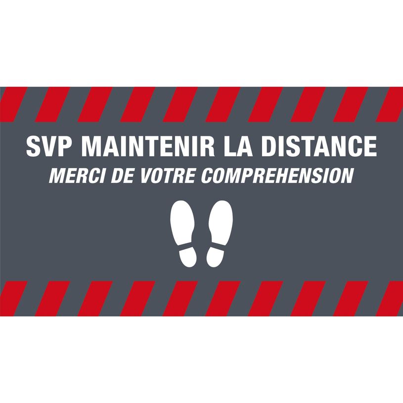 0404000020004-Novus Dahle - Tapis de distanciation sociale - gardez vos distances  - 85 x 150 cm gris ro-P_400002000_1-0