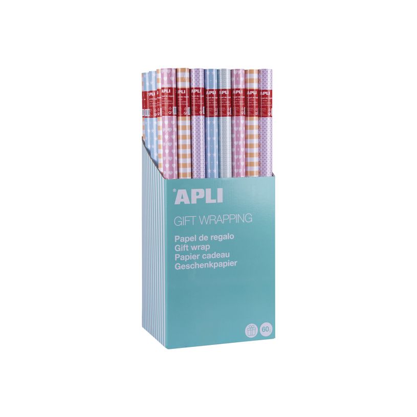 8410782180050-Apli Agipa - Papier cadeau - 70 cm x 2 m - 55 g/m² - disponible dans différentes couleur-P_400002056_1-0