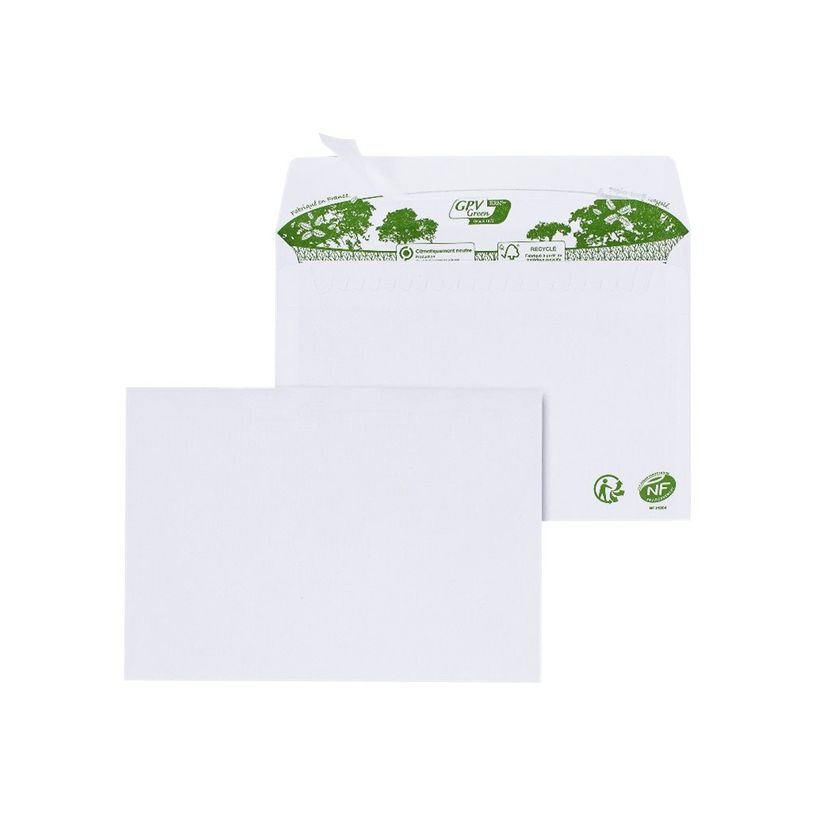 3250650033003-GPV Green - 200 Enveloppes recyclées C6 114 x 162 mm - 80 gr - blanc - bande adhésive ou-P_400002451_2-1