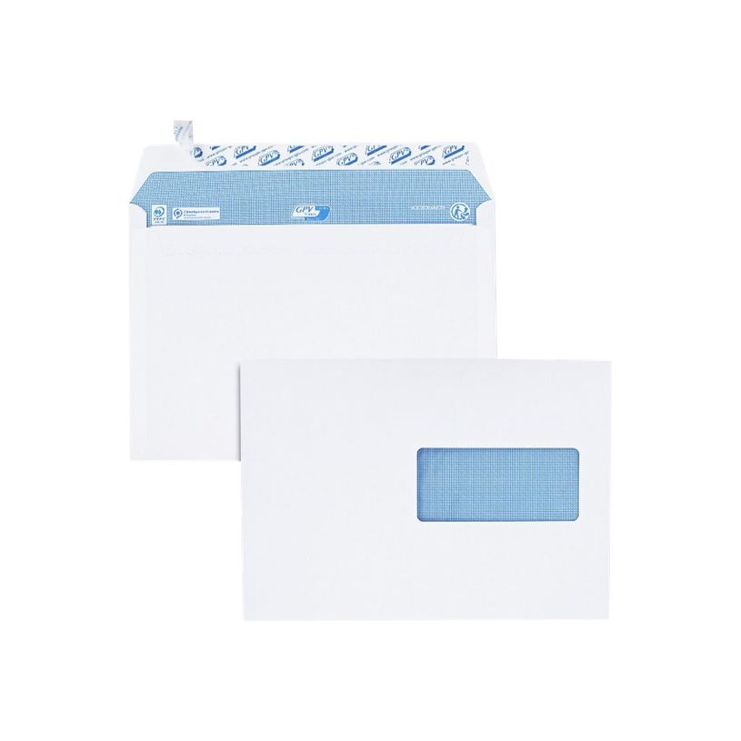 3250650033096-GPV - 200 Enveloppes C5 162 x 229 mm - 90 gr - fenêtre 45x100 mm - blanc - bande adhésiv-P_400002460_2-1