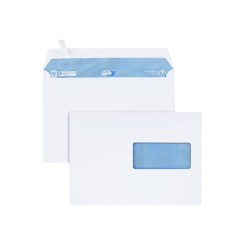 3250650033140-GPV - 200 Enveloppes DL 110 x 220 mm - 100 g/m² - fenêtre 45x100 mm - bande de protectio-P_400002465_2-1
