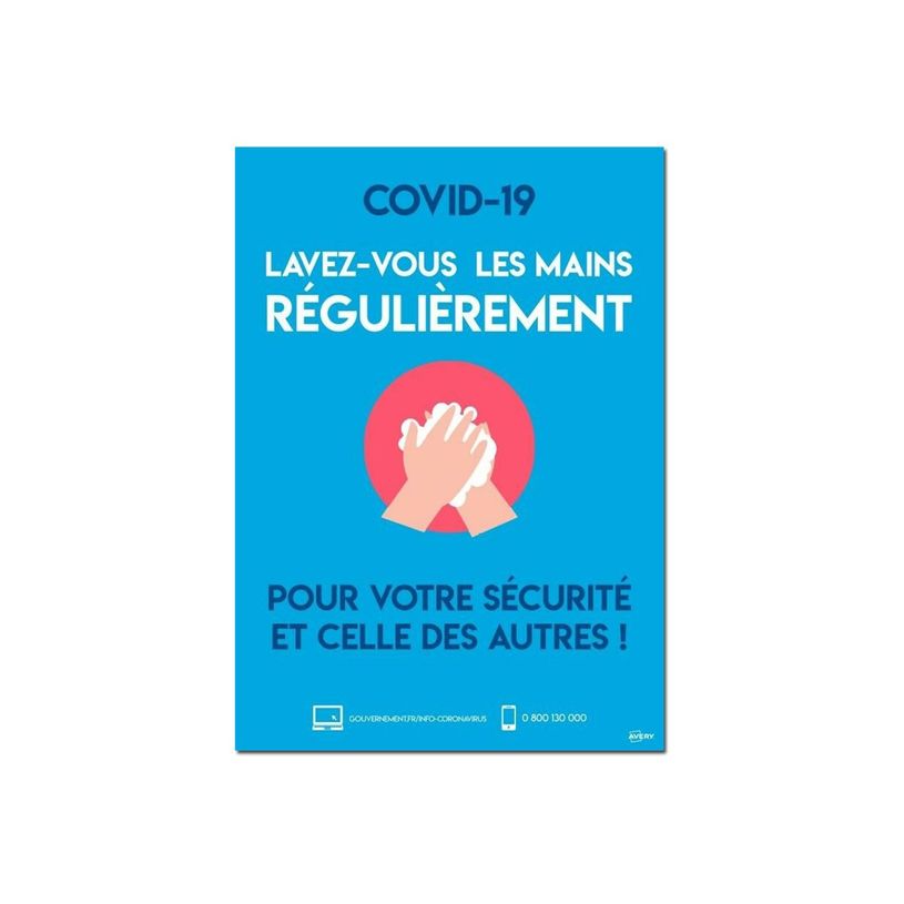 5014702142260-Avery - Affiche de sécurité amovible A4 - lavez-vous les mains régulièrement-P_400002493_2-0