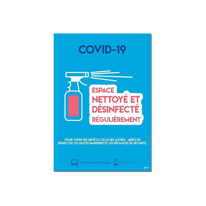 5014702142314-Avery - 2 Affiches de sécurité amovibles A4 - espace nettoyé-P_400002498_2-0