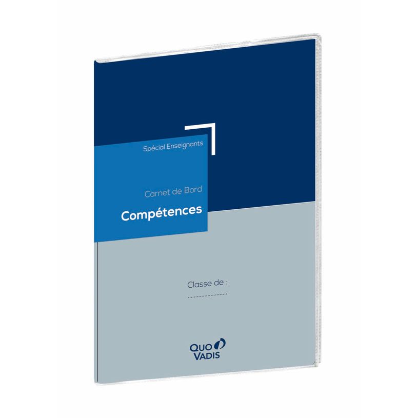 3371010446223-Carnet de bord Compétences pour enseignants - 21 x 29 cm - bleu - Quo Vadis-P_400002616_2-0