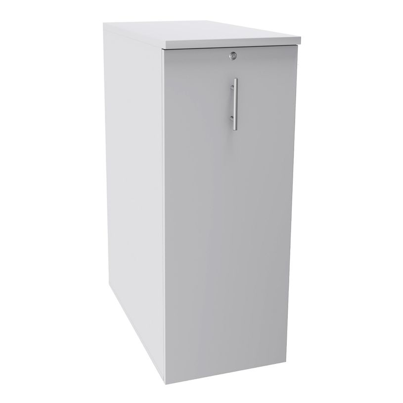 3253310170872-Caisson TOWER - L44 x H114 x P80 cm - 3 tablettes + 1 support DS réglable - structure blanc perle --P_400002625_1-0