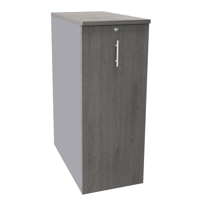 3253310170933-Caisson TOWER - L44 x H114 x P80 cm - 3 tablettes + 1 support DS réglable - structure alu - dessus et-P_400002631_1-0