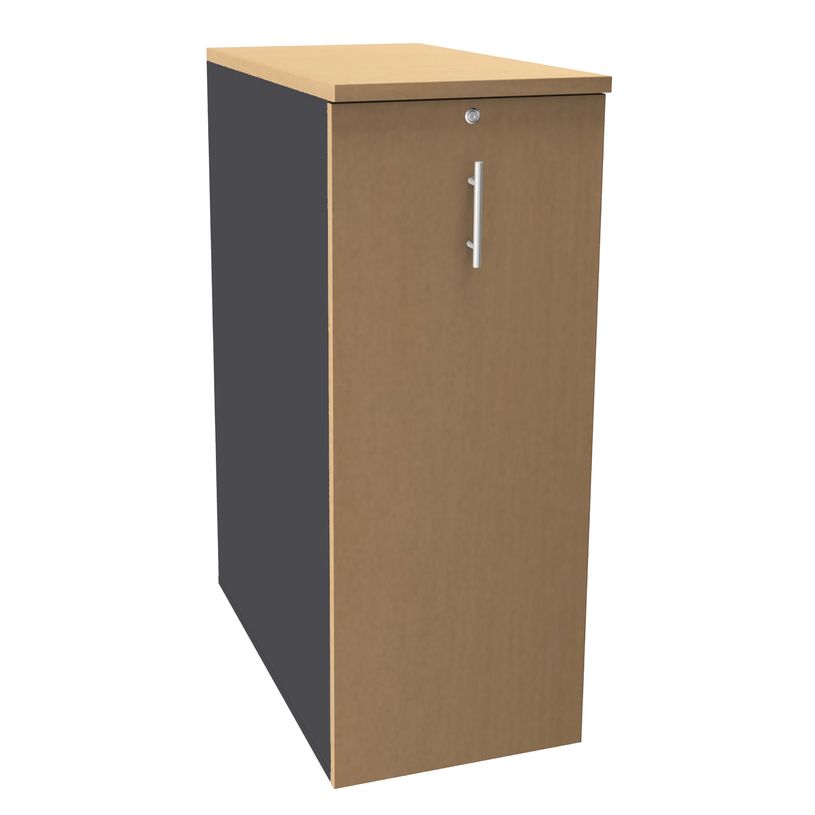 3253310171039-Caisson TOWER - L44 x H114 x P80 cm - 3 tablettes + 1 support DS réglable - structure anthracite - dess-P_400002641_1-0