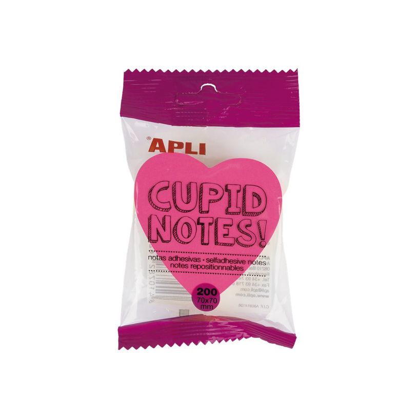 8410782162773-Apli - Notes adhésives coeur 70 x 70 mm - bloc de 200 feuilles couleurs vives-P_400002779_1-1