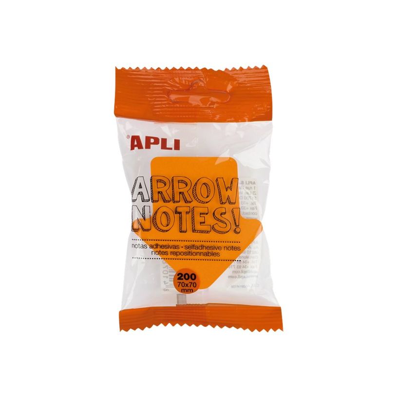8410782162766-Apli - Notes adhésives flèches 70 x 70 mm - bloc de 200 feuilles couleurs vives-P_400002780_2-0