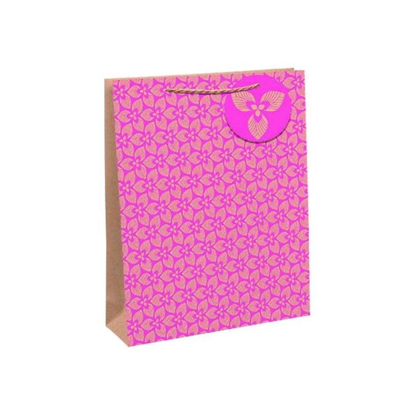 5033601540540-Clairefontaine Eurowrap - Sac cadeau - 21,5 cm x 10,2 cm x 25,3 cm - kraft neon-P_400002826_1-0