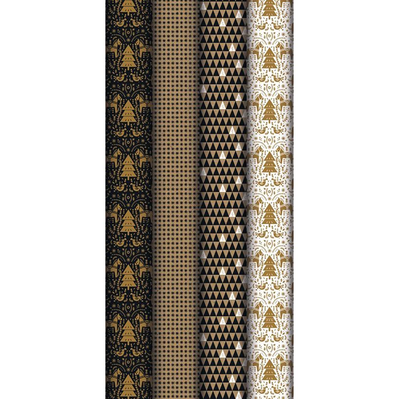 3329682238578-Clairefontaine Kraft - Papier cadeau - 70 cm x 2 m - 70 g/m² - motif dalécarlie noire-P_400002841_1-0