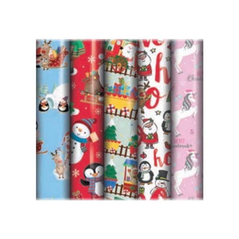 5701364725251-Clairefontaine Eurowrap - Papier cadeau - 70 cm x 2 m - 57 g/m² - différents motifs enfa-P_400002848_1-0