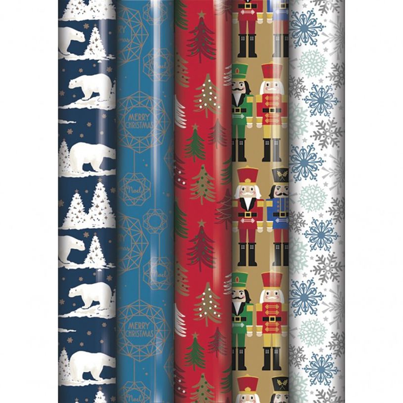 5701364725268-Clairefontaine Eurowrap - Papier cadeau - 70 cm x 2 m - 57 g/m² - différents motifs mode-P_400002849_1-0