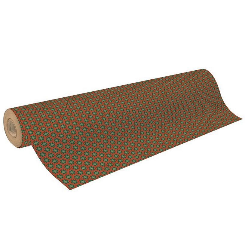 3329682238585-Clairefontaine - Papier cadeau kraft - 70 cm x 50 m - motif flocons-P_400002854_1-0