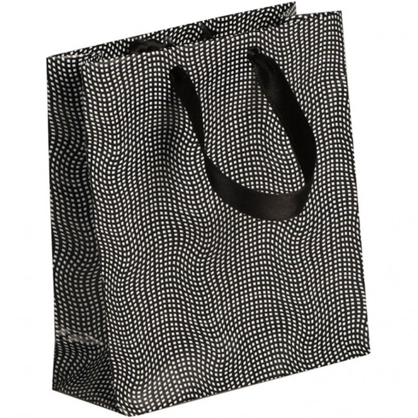 3329682128800-Clairefontaine Eurowrap - Sac cadeau pelliculé - 12 cm x 4,5 cm x 13,5 cm - ruban satin "-P_400002858_1-0