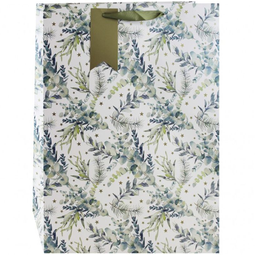 5033601538561-Clairefontaine Eurowrap - Sac cadeau - 33 cm x 15 cm x 45,5 cm - feuilles Noël-P_400002876_1-0