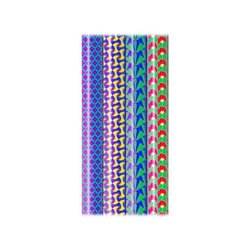 3329682020104-Clairefontaine Excellia - Papier cadeau - 70 cm x 2 m - 80 g/m² - différents motifs wax -P_400002909_1-0